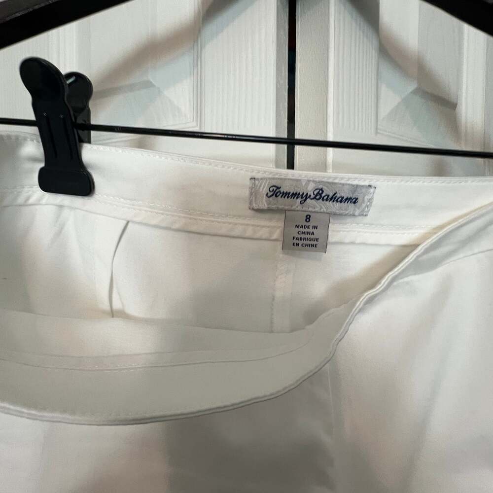 Tommy Bahama White Stretch Pull-On Skinny Ankle Pants